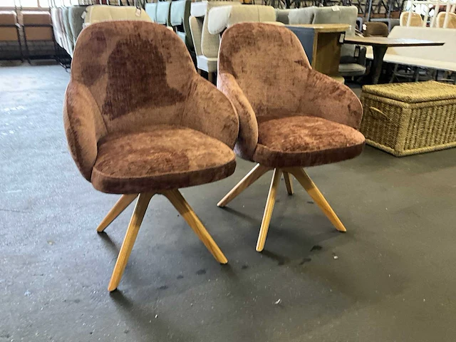 Riviera maison draaibare eetkamerstoel (2x) - afbeelding 3 van  10