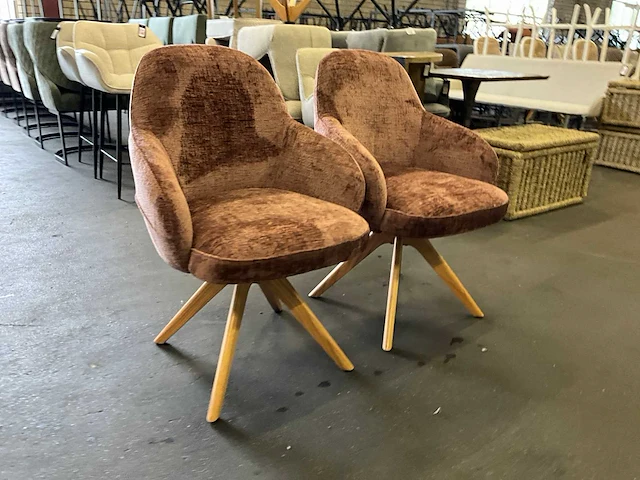 Riviera maison draaibare eetkamerstoel (2x) - afbeelding 4 van  10