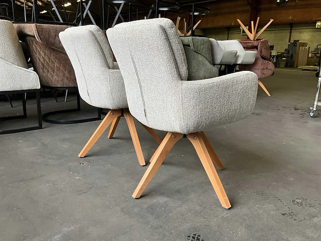 Riviera maison draaibare eetkamerstoel (2x) - afbeelding 2 van  11