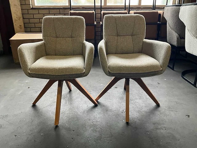 Riviera maison draaibare eetkamerstoel (2x) - afbeelding 4 van  11