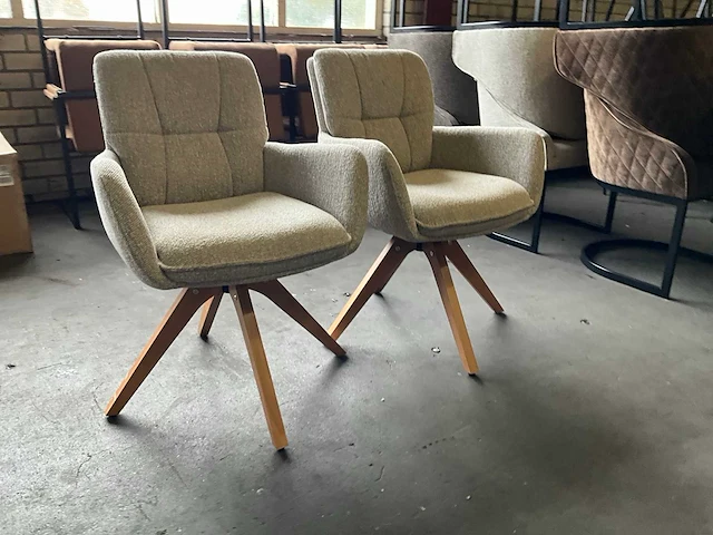 Riviera maison draaibare eetkamerstoel (2x) - afbeelding 6 van  11