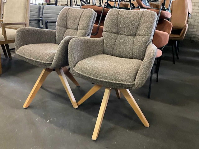 Riviera maison draaibare eetkamerstoel (2x) - afbeelding 1 van  8