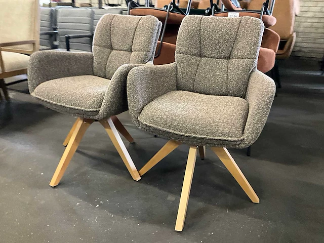 Riviera maison draaibare eetkamerstoel (2x) - afbeelding 2 van  8