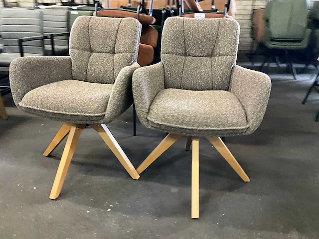 Riviera maison draaibare eetkamerstoel (2x) - afbeelding 3 van  8