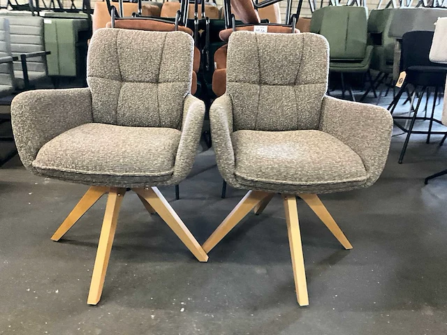 Riviera maison draaibare eetkamerstoel (2x) - afbeelding 4 van  8