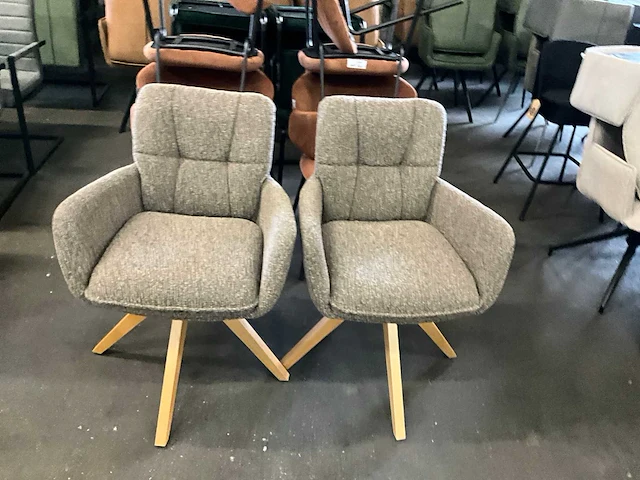 Riviera maison draaibare eetkamerstoel (2x) - afbeelding 5 van  8