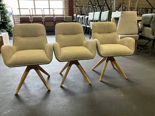 Riviera maison draaibare eetkamerstoel (3x) - afbeelding 1 van  9