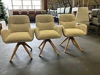 Riviera maison draaibare eetkamerstoel (3x) - afbeelding 1 van  9