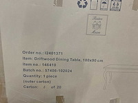 Rivièra maison driftwood eetkamertafel 180 cm - afbeelding 6 van  7