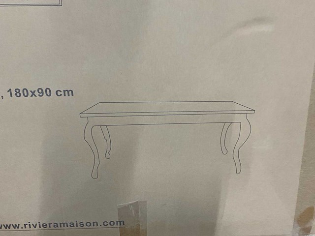 Rivièra maison driftwood eetkamertafel 180 cm - afbeelding 7 van  7