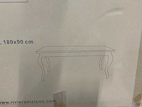 Rivièra maison driftwood eetkamertafel 180 cm - afbeelding 7 van  7