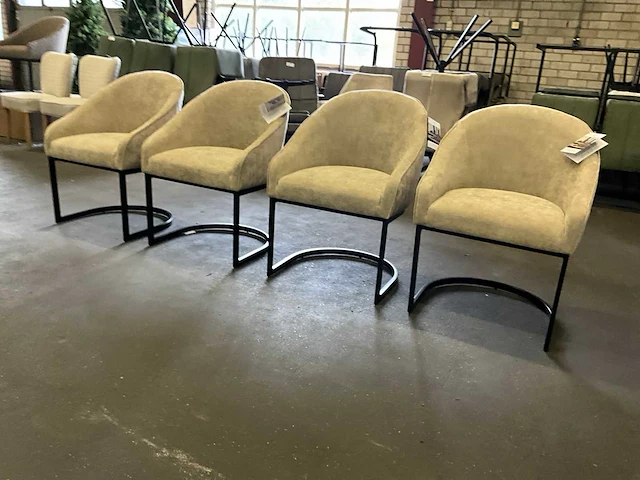 Riviera maison eetkamerstoel (4x) - afbeelding 2 van  5