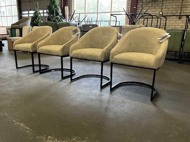 Riviera maison eetkamerstoel (4x) - afbeelding 3 van  5