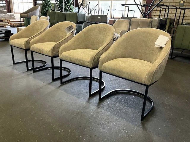 Riviera maison eetkamerstoel (4x) - afbeelding 4 van  5