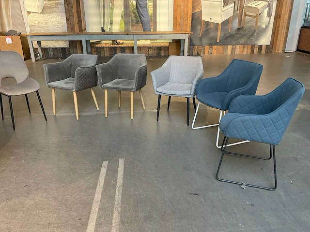 Rivièra maison eetkamerstoel (6x) - afbeelding 1 van  7