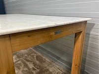 Rivièra maison eetkamertafel met marmerenblad - afbeelding 10 van  11