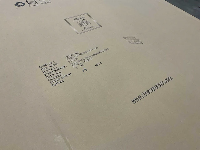 Rivièra maison eivissa wandboekenkast - afbeelding 9 van  9