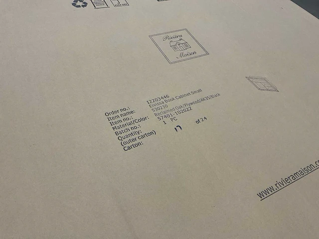 Rivièra maison eivissa wandboekenkast - afbeelding 9 van  9