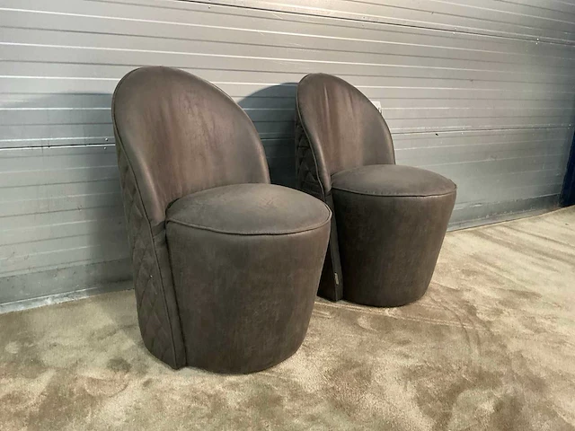 Rivièra maison espresso xsx eetkamerstoel met wielen (2x) - afbeelding 5 van  12