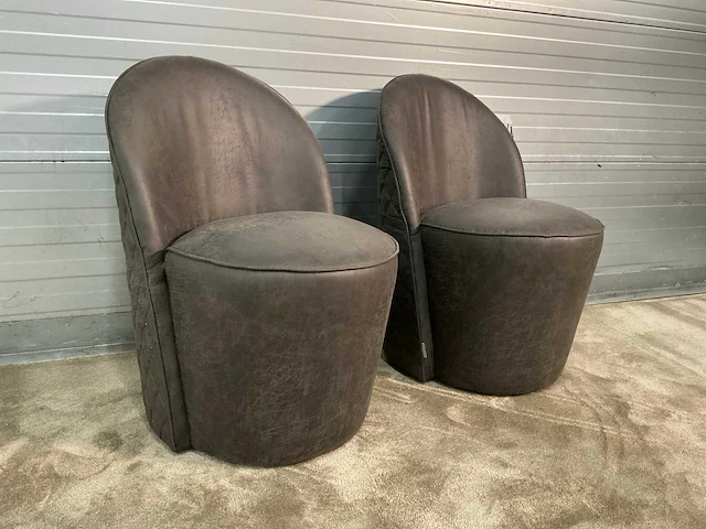 Rivièra maison espresso xsx eetkamerstoel met wielen (2x) - afbeelding 6 van  12
