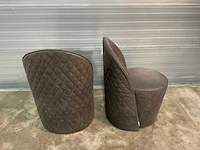 Rivièra maison espresso xsx eetkamerstoel met wielen (2x) - afbeelding 12 van  12
