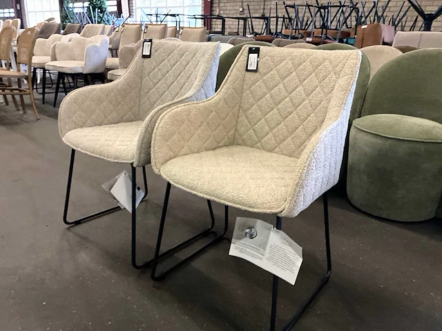 Riviera maison frisco eetkamerstoel (2x) - afbeelding 4 van  8