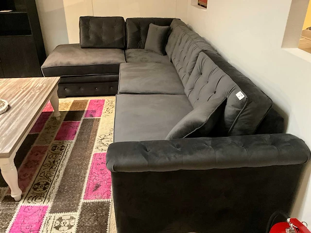 Riviera maison gecapitoneerde loungebank - afbeelding 3 van  9