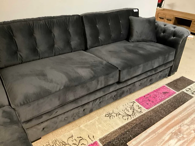 Riviera maison gecapitoneerde loungebank - afbeelding 9 van  9