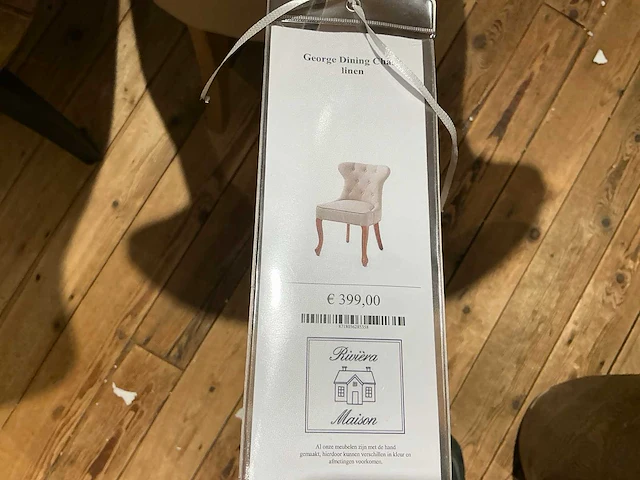 Rivièra maison george / balmoral eetkamerstoel (2x) - afbeelding 4 van  7