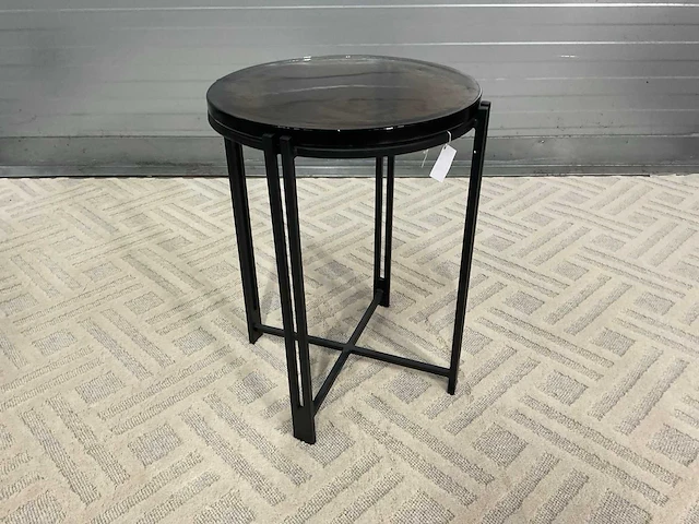 Rivièra maison glazen bijzettafel - afbeelding 2 van  9