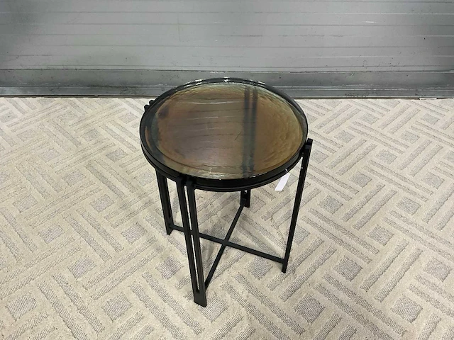 Rivièra maison glazen bijzettafel - afbeelding 6 van  9