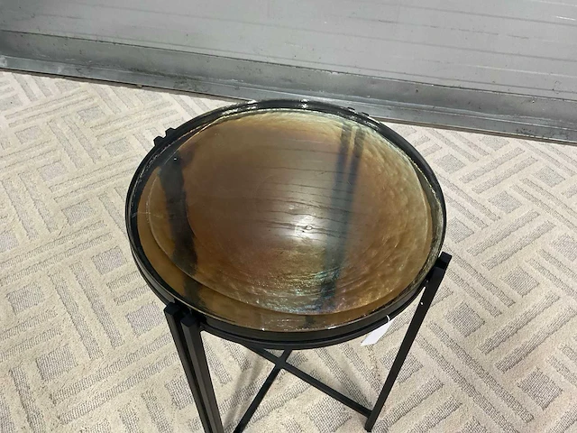 Rivièra maison glazen bijzettafel - afbeelding 8 van  9