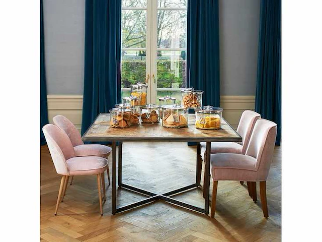 Rivièra maison le bar american vierkante eetkamertafel - afbeelding 1 van  5