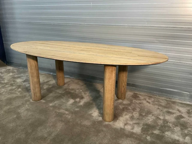 Rivièra maison le marais ovale eetkamertafel - afbeelding 5 van  12