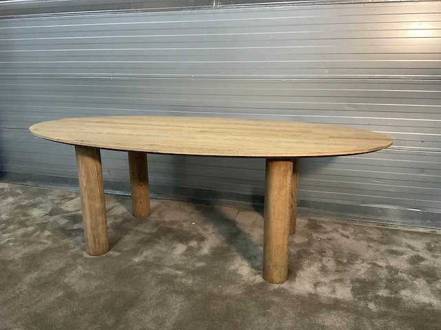 Rivièra maison le marais ovale eetkamertafel - afbeelding 6 van  12