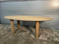 Rivièra maison le marais ovale eetkamertafel - afbeelding 6 van  12