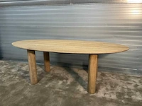 Rivièra maison le marais ovale eetkamertafel - afbeelding 7 van  12