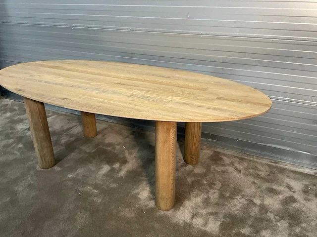 Rivièra maison le marais ovale eetkamertafel - afbeelding 9 van  12