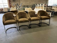 Riviera maison lincoln eetkamerstoel (4x) - afbeelding 3 van  10