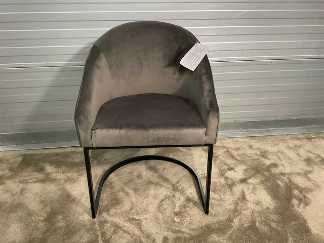Rivièra maison lincoln velvet iii eetkamerstoel (4x) - afbeelding 14 van  16