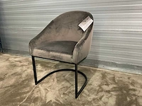 Rivièra maison lincoln velvet iii eetkamerstoel (6x) - afbeelding 11 van  16