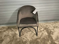Rivièra maison lincoln velvet iii eetkamerstoel (6x) - afbeelding 10 van  16
