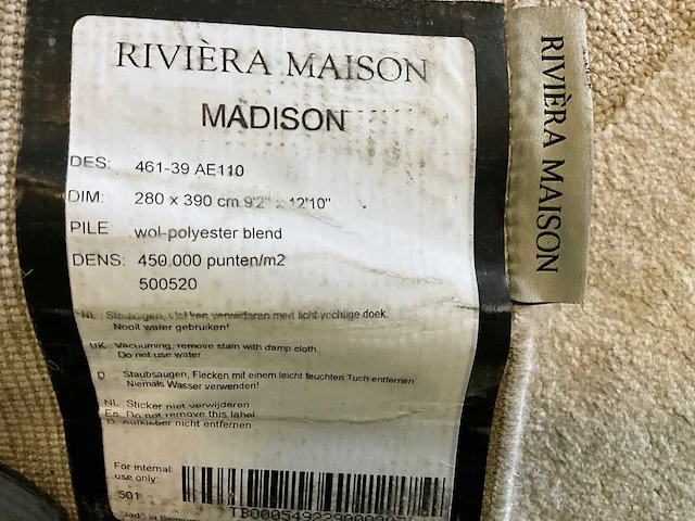 Riviera maison madison vloerkleed - afbeelding 7 van  7
