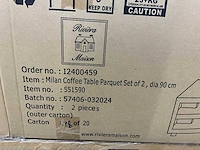 Rivièra maison milan salontafel set van 2 - afbeelding 6 van  6