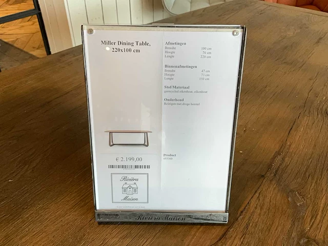 Rivièra maison miller eetkamertafel - afbeelding 2 van  13