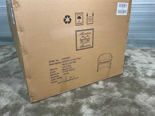 Rivièra maison mohair 353 lounge stoel - afbeelding 4 van  12