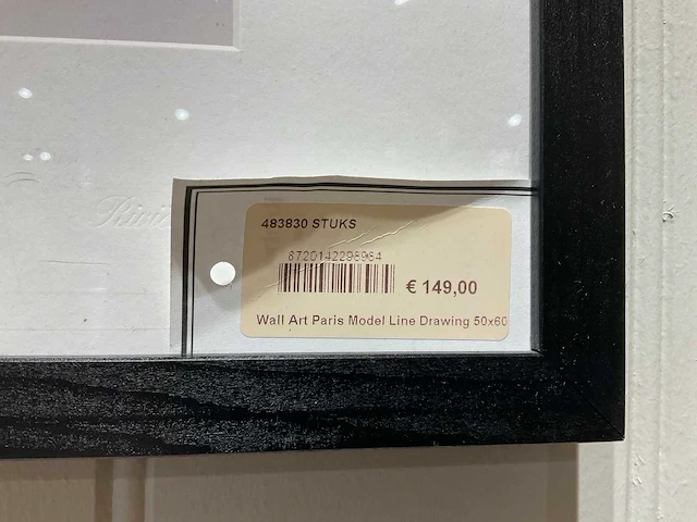 Rivièra maison paris model line drawing wanddecoratie - afbeelding 4 van  4