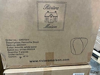 Rivièra maison perruche boucle poef - afbeelding 5 van  5