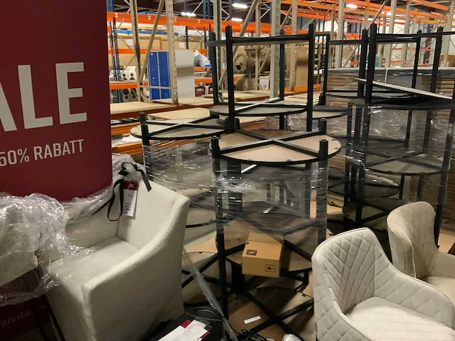 Rivièra maison presentatie rek / meubel (3x) - afbeelding 3 van  3