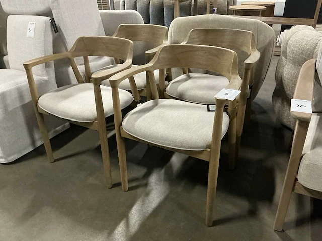 Rivièra maison puglia eetkamerstoel (4x) - afbeelding 1 van  5